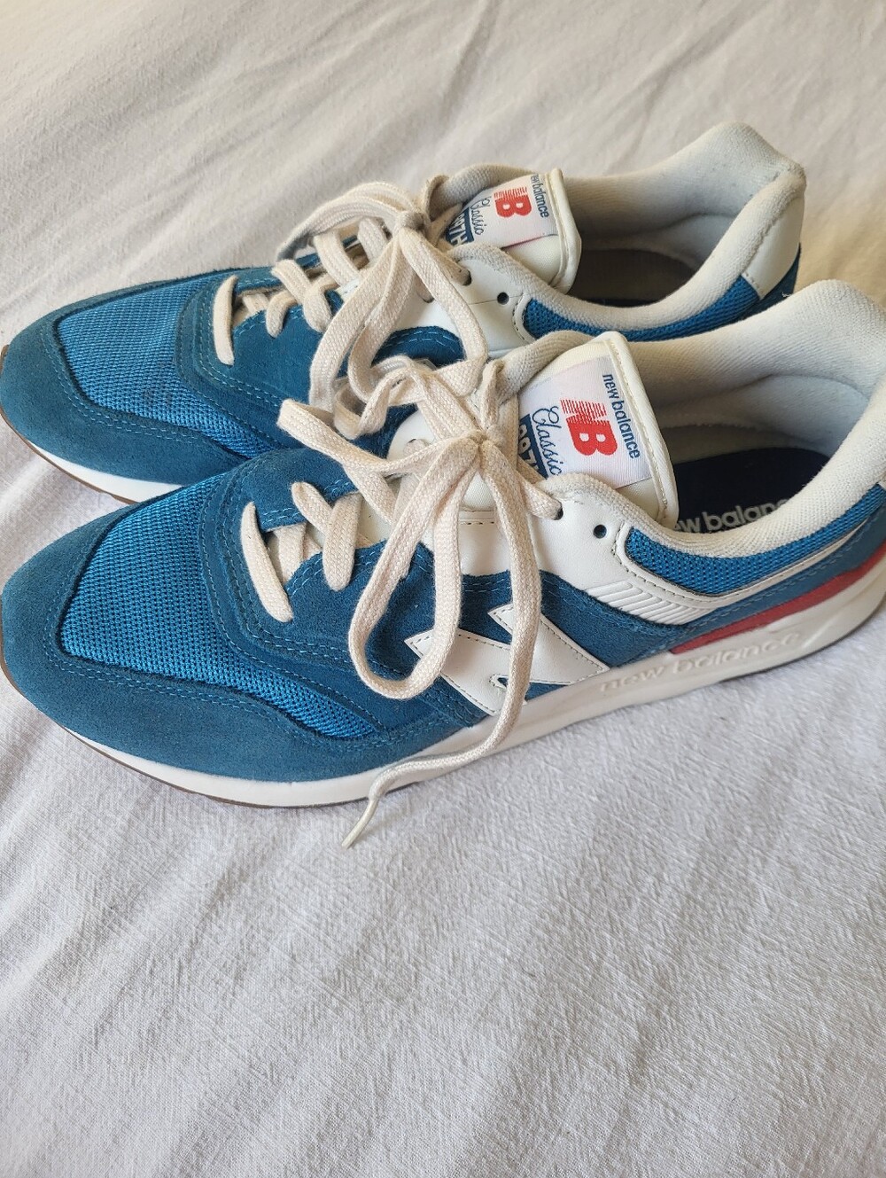 New Balance 997H Vintage Pack Light Rogue Wave Blue Suede Sneaker Sz 8.5 - Picture 4 of 12